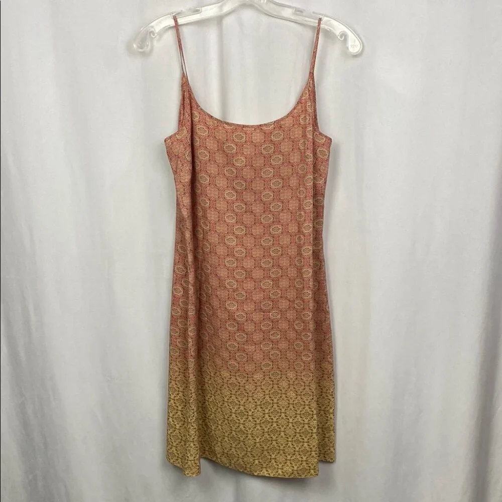 J.Crew 100% Silk Mini Slip Dress Bohemian Paisley Print - Size 6 - Picture 2 of 8